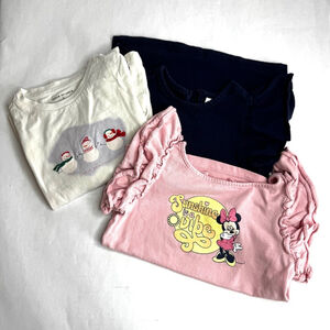 Janie and Jack Tops Size 5: Navy White Pink Long Sleeve